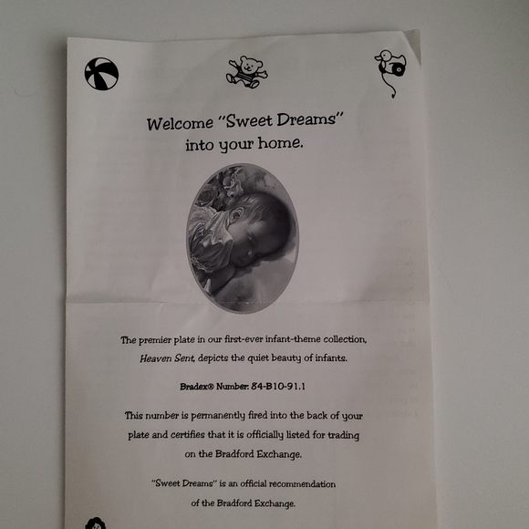 COPY - Sweet Dreams Collector Plate - Picture 7 of 9